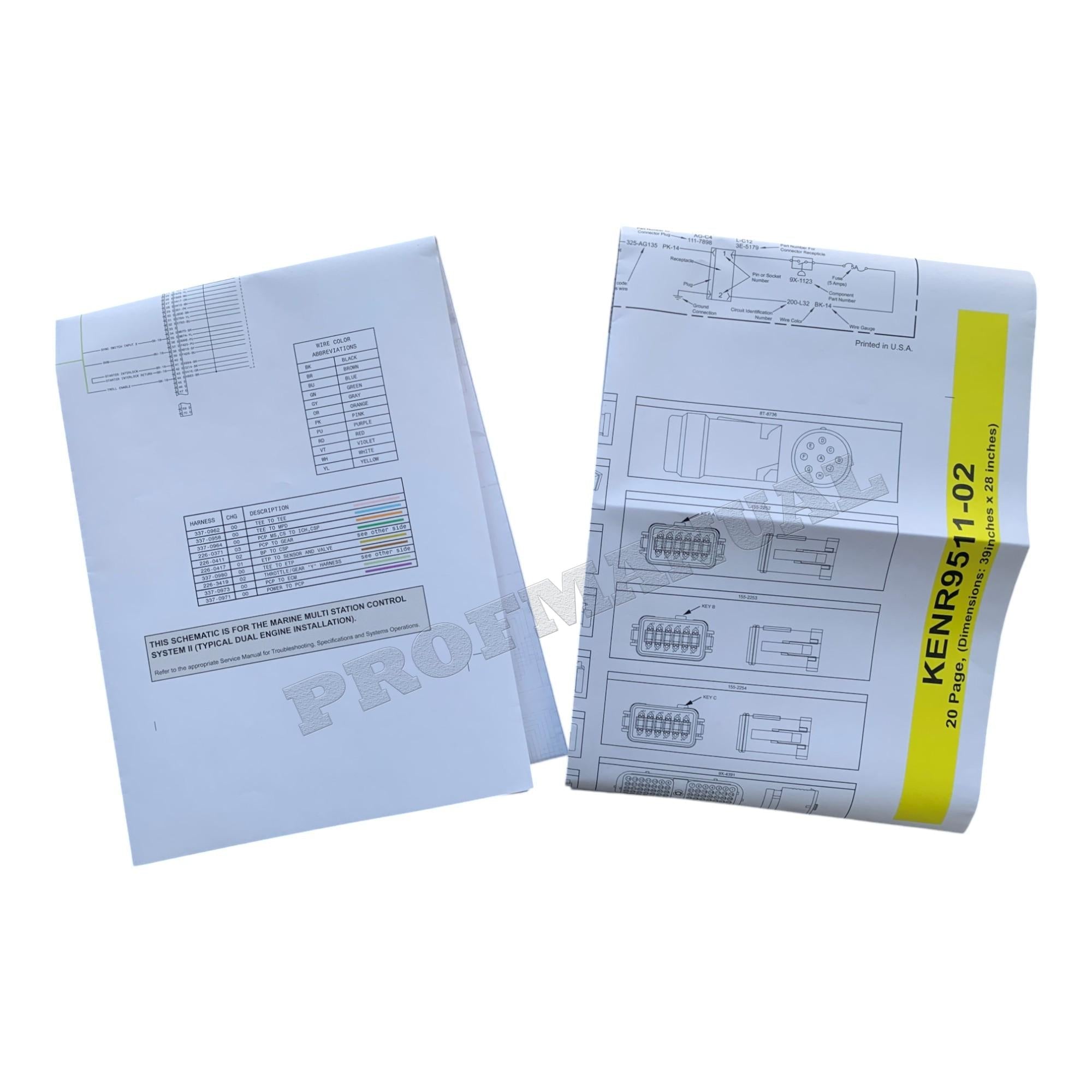 Manual de servicio completo del motor marino Caterpillar 3126B 16 libros *Enviar número de serie