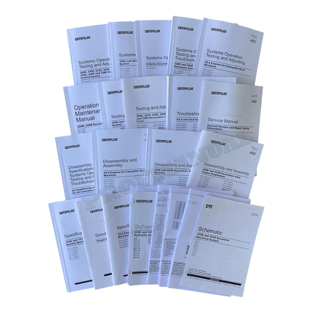 Caterpillar 320E 323E Hydraulic Excavator Full Service Manual