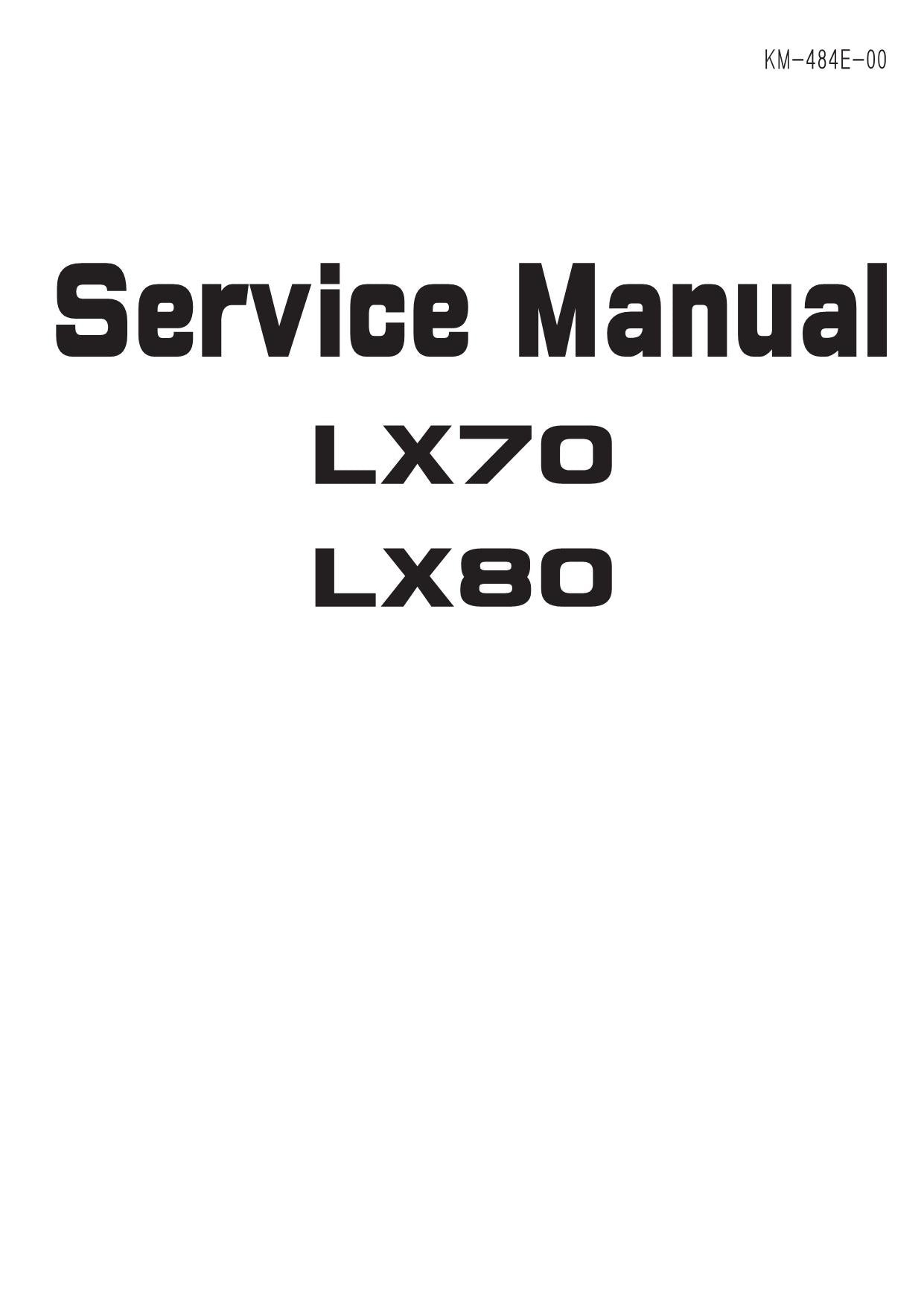 Hitachi LX70-2 LX80-2 Wheel Loader Service Manual