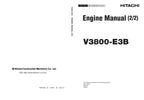 Hitachi V3800-E3B Wheel Loader Engine Manual