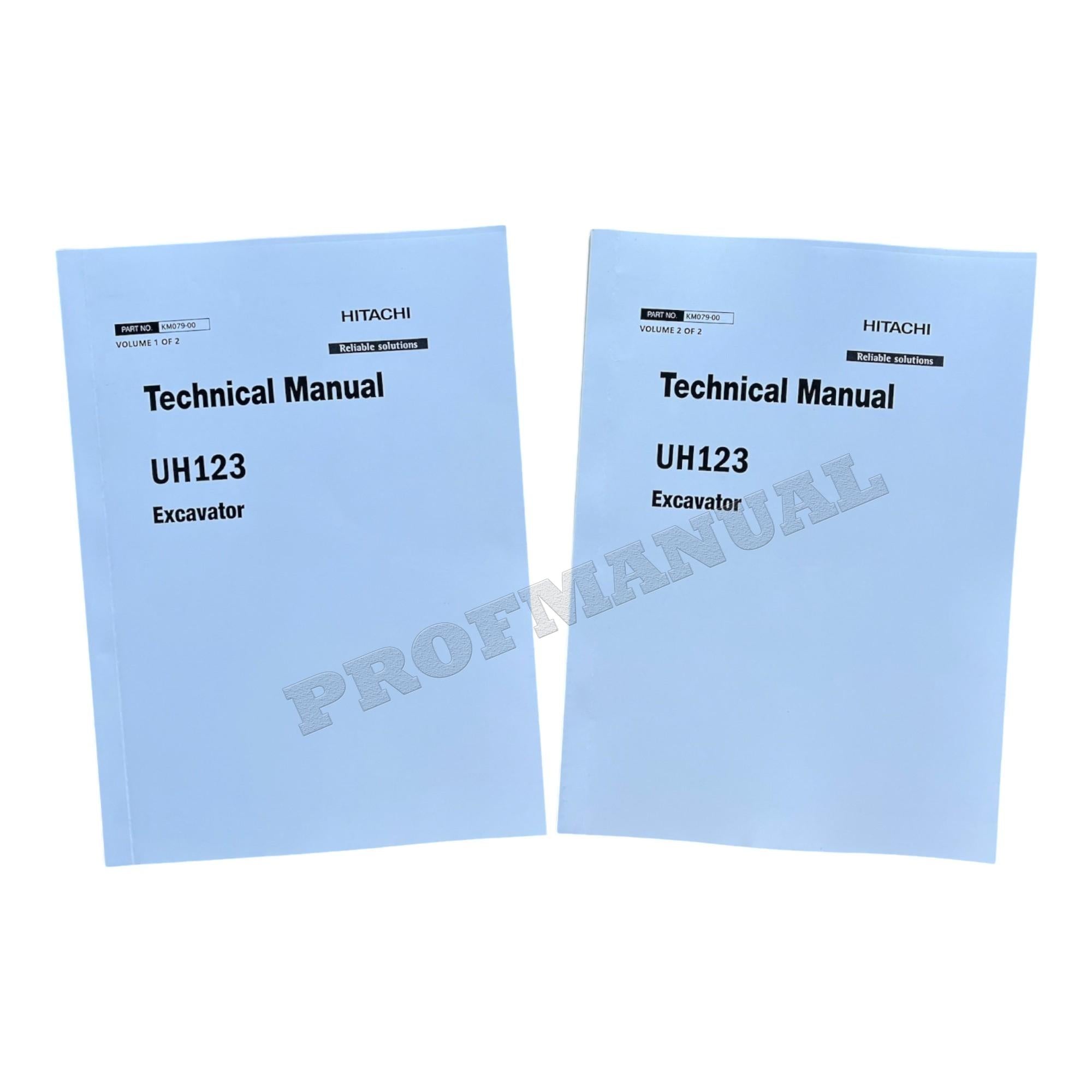 HITACHI UH123 Excavator Repair Service Manual Cuba spec