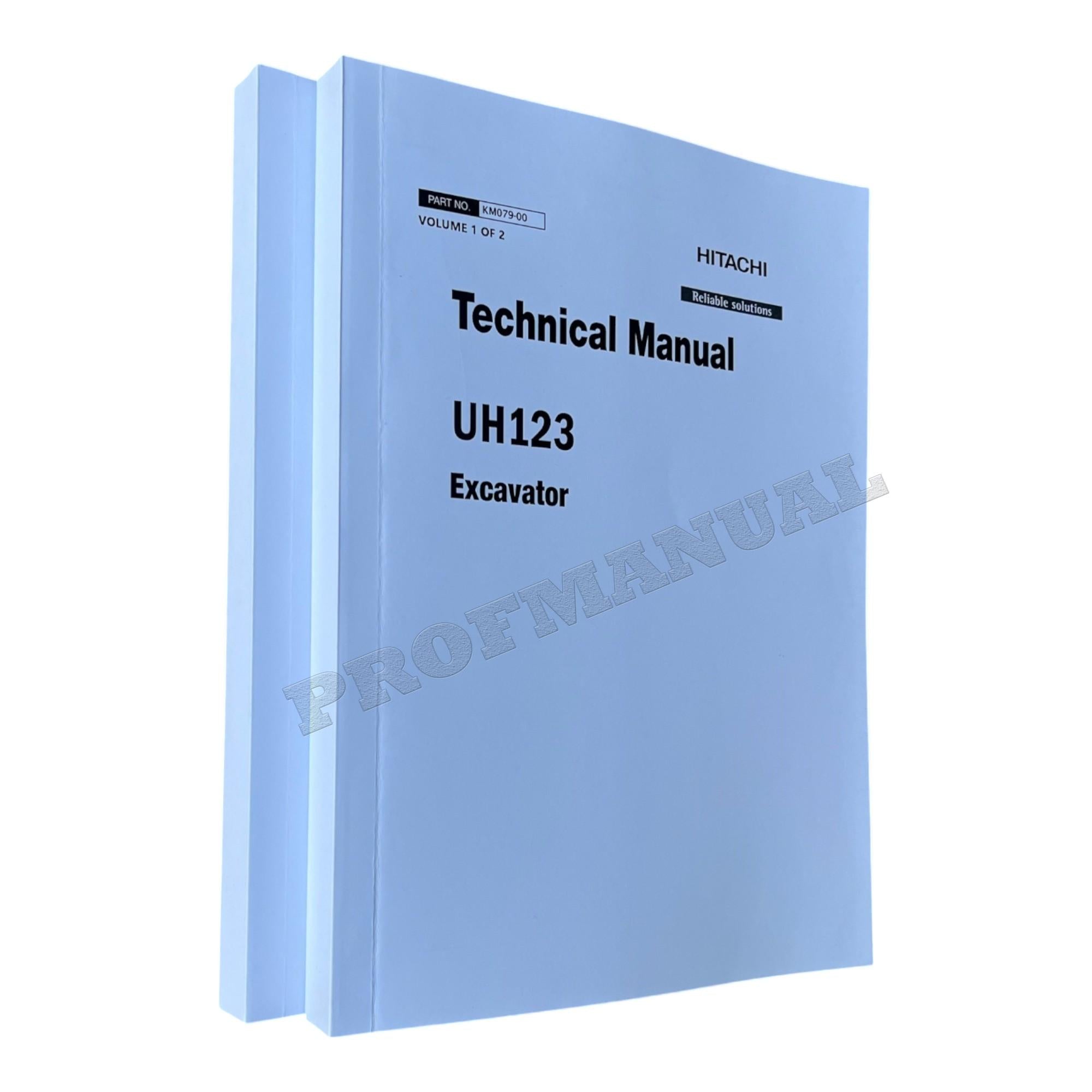 HITACHI UH123 Excavator Repair Service Manual Cuba spec