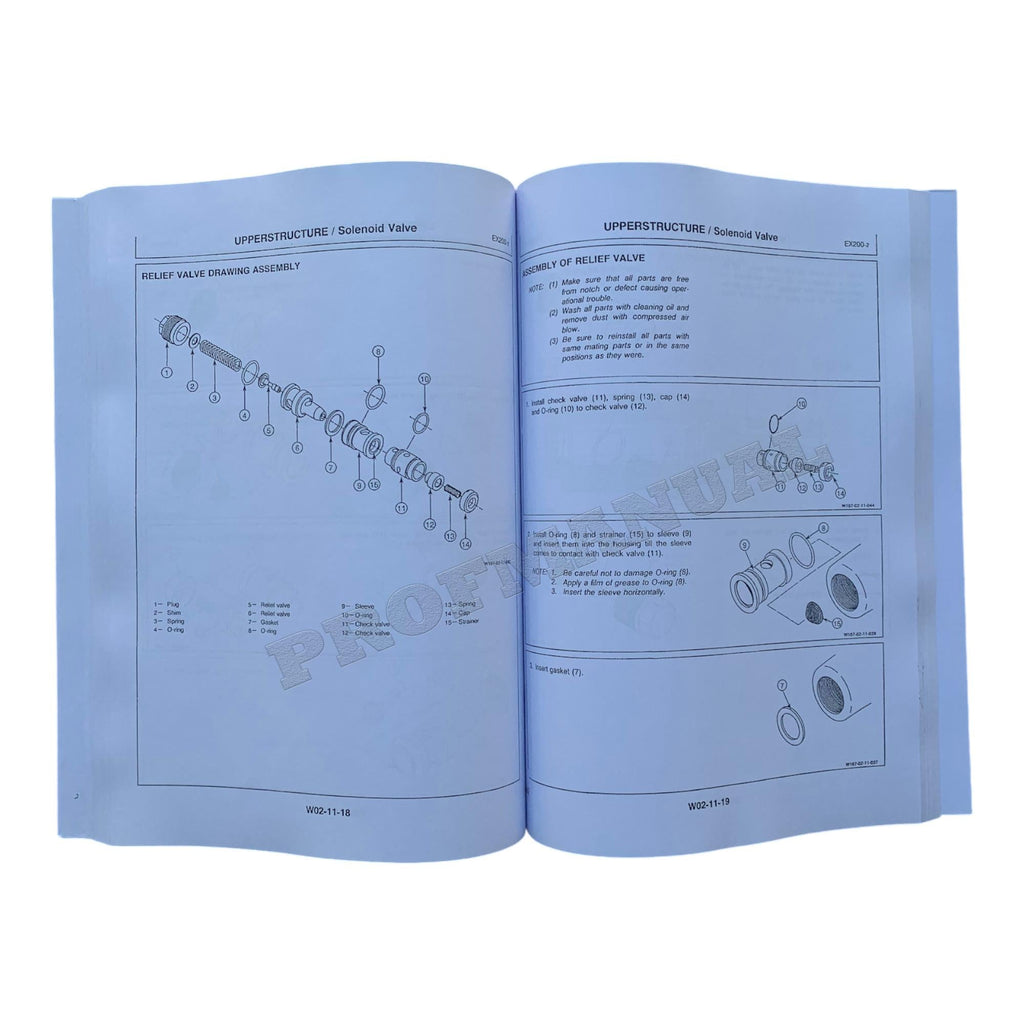 MANUAL DE SERVICIO DE LA EXCAVADORA HITACHI EX200-2 EX200LC-2