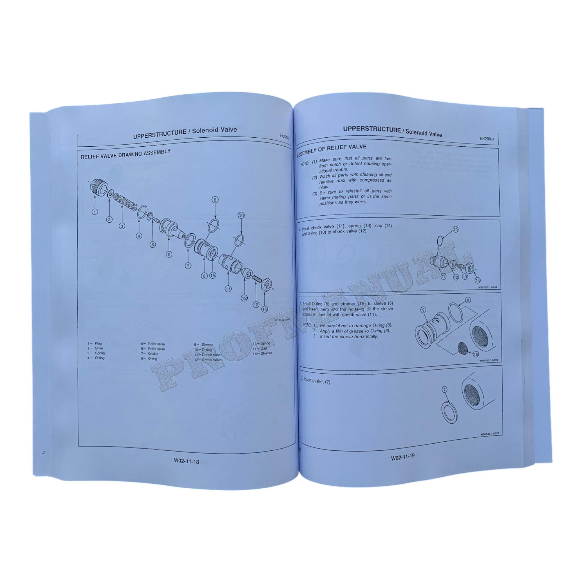 MANUAL DE SERVICIO DE LA EXCAVADORA HITACHI EX200-2 EX200LC-2