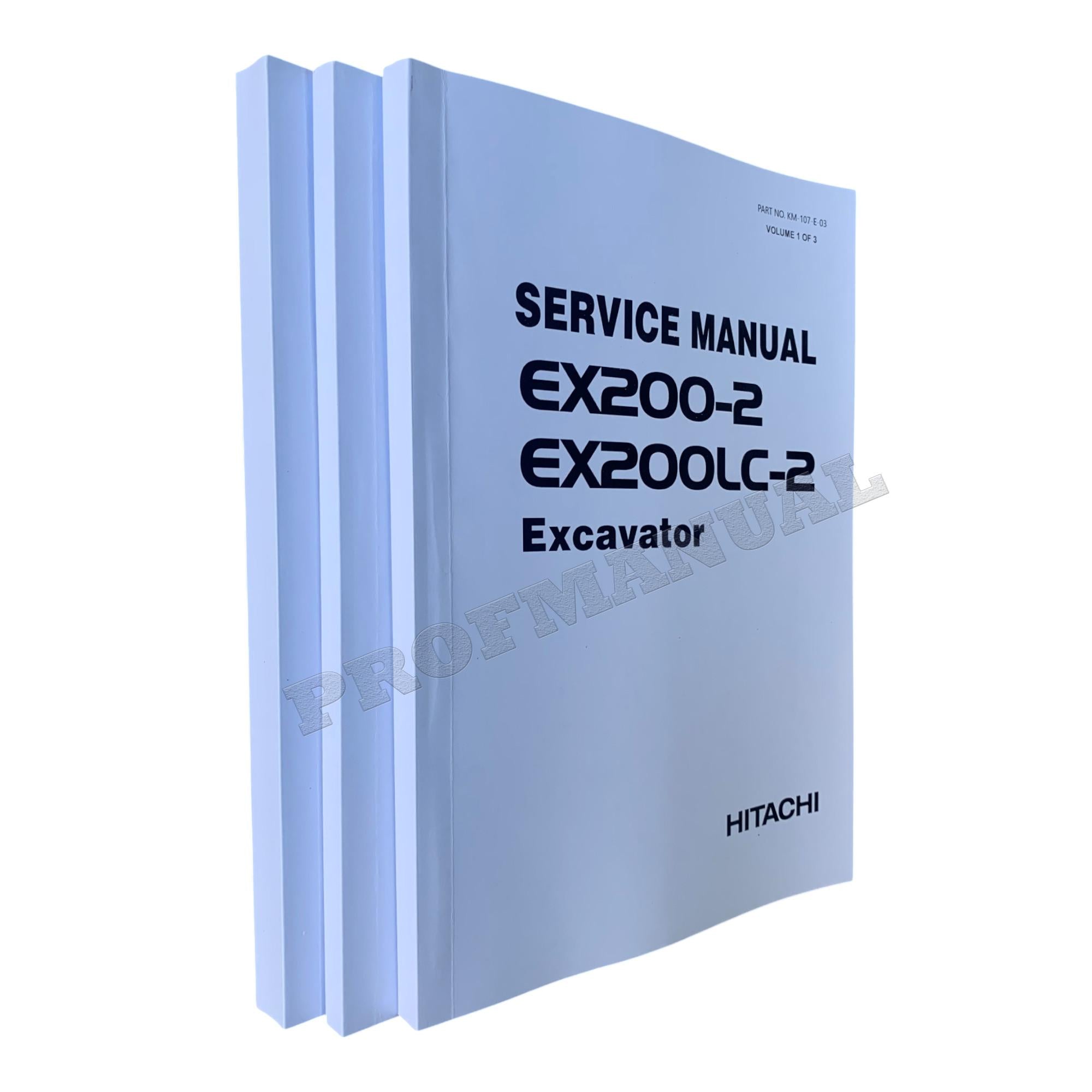 HITACHI EX200-2 EX200LC-2 EXCAVATOR SERVICE MANUAL