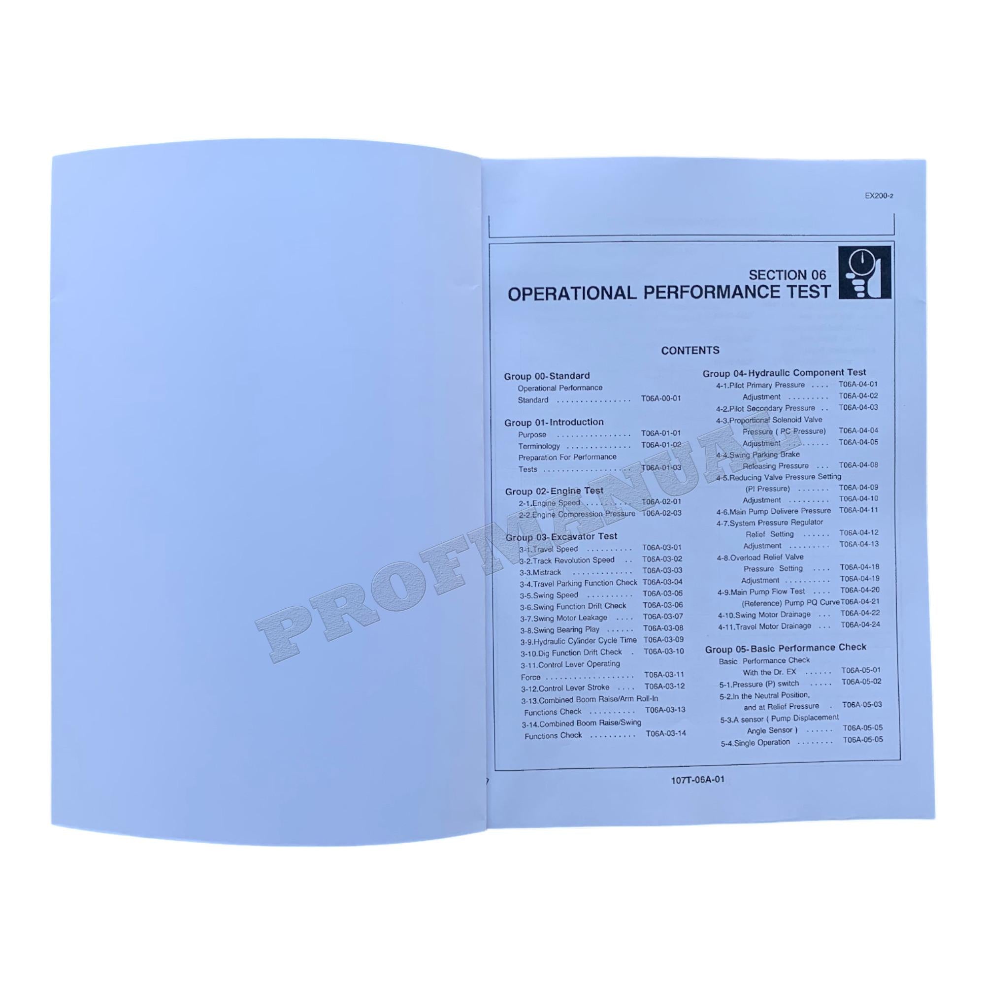 HITACHI EX200-2 EX200LC-2 EXCAVATOR SERVICE MANUAL