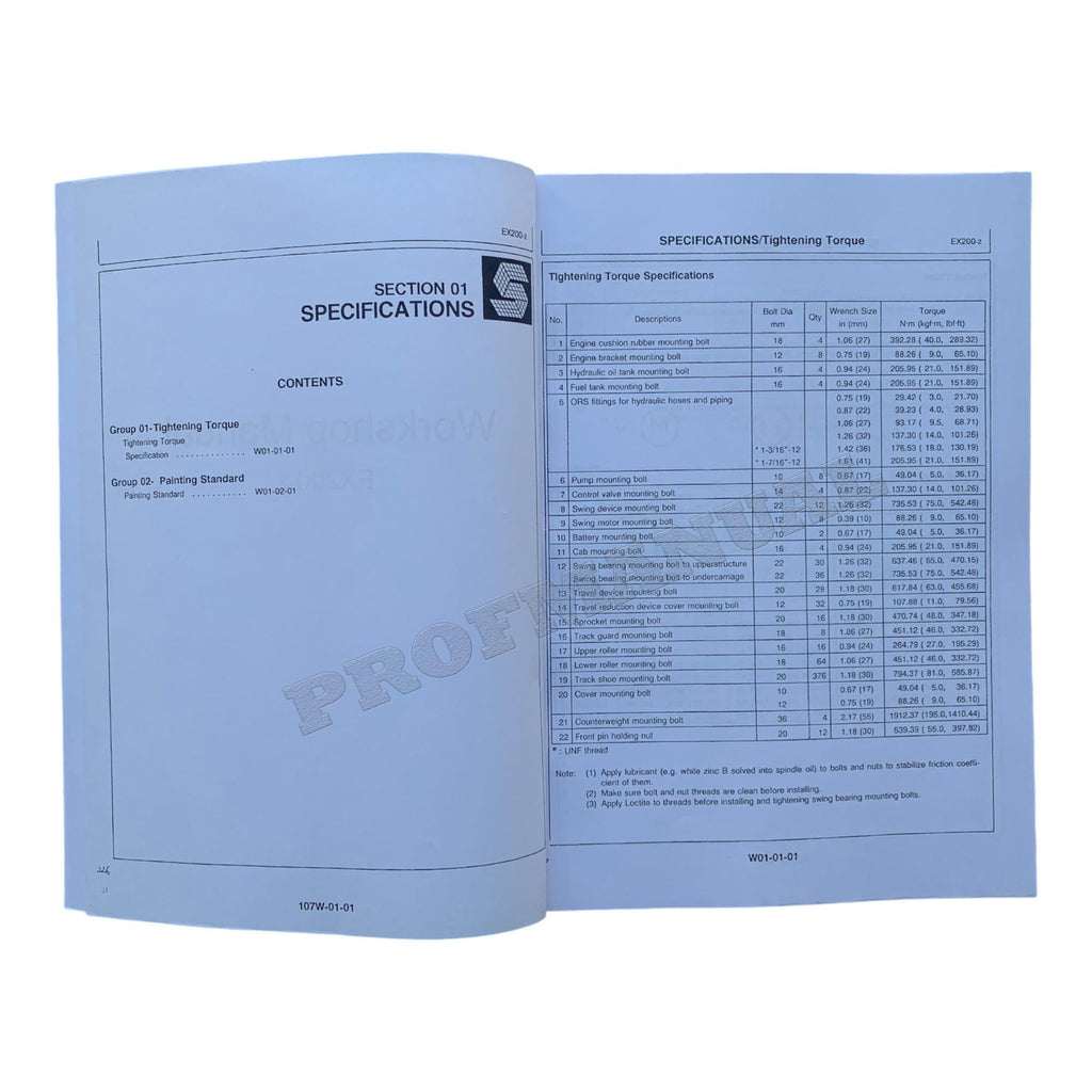 MANUAL DE SERVICIO DE LA EXCAVADORA HITACHI EX200-2 EX200LC-2