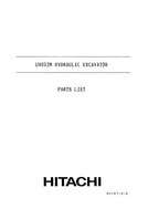 Hitachi UH052M excavator parts catalog manual EP15722