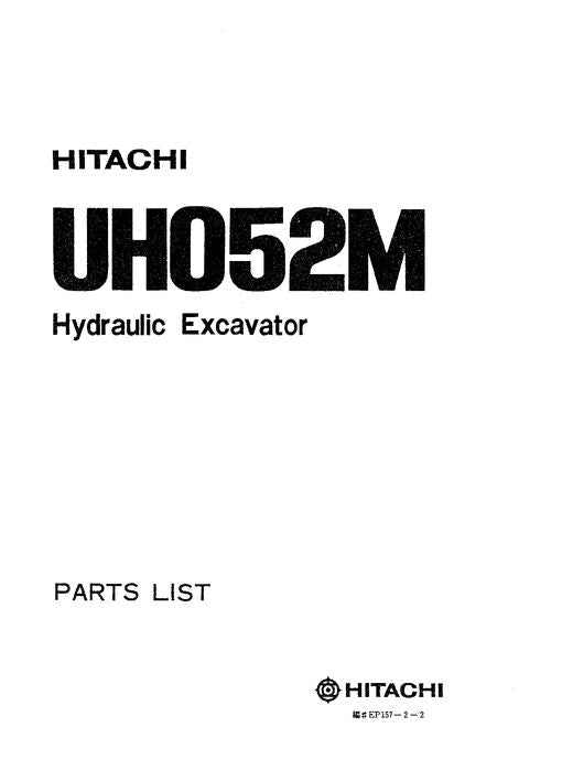 Hitachi UH052M excavator parts catalog manual EP15722