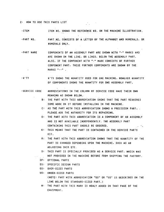Hitachi UH082 excavator parts catalog manual