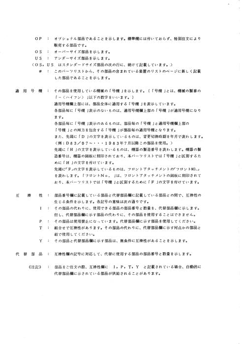 Hitachi UH261 excavator parts catalog manual serial 0103-0299