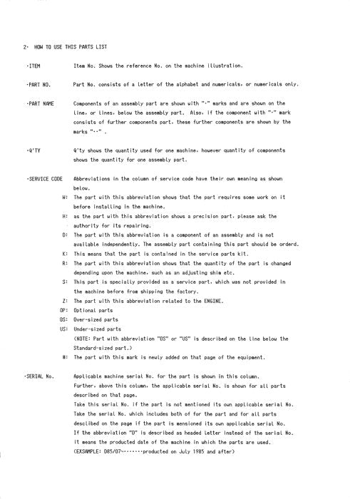 Hitachi UH09-7 excavator parts catalog manual