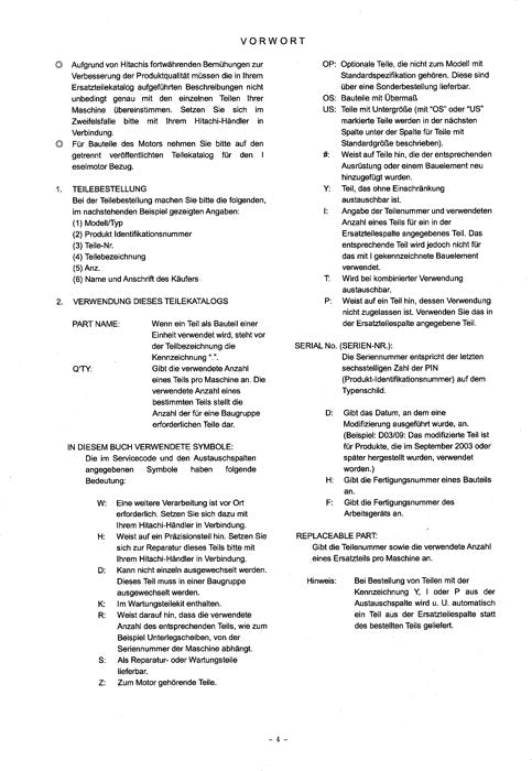 Hitachi UH801 UH50 excavator parts catalog manual