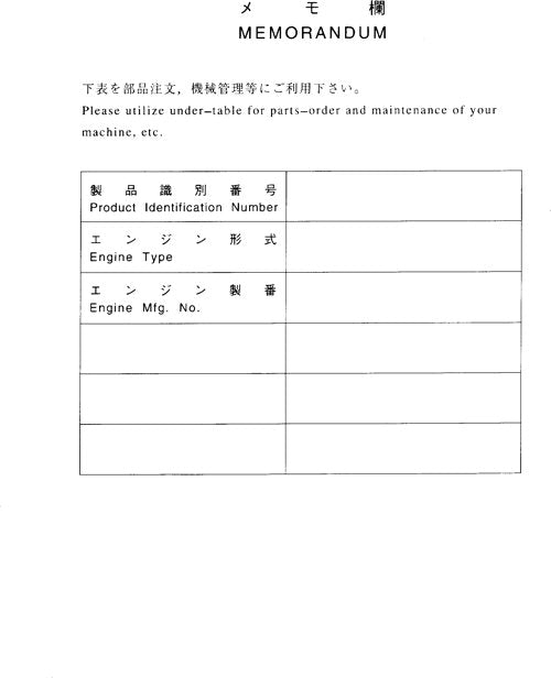 Hitachi ZAXIS 225USR 225USRLC 225USR-E 225USRLC-E 225USRK excavator parts catalog manual
