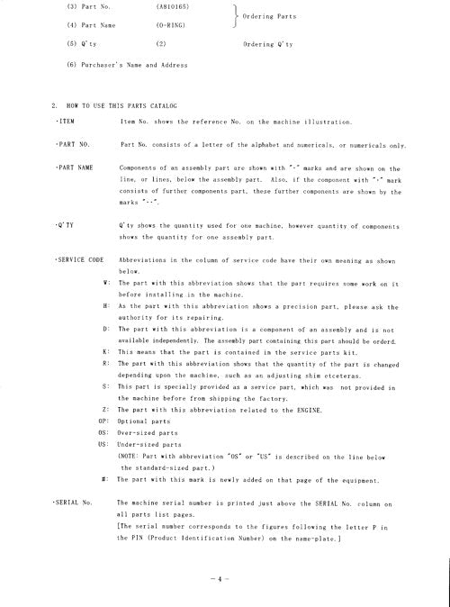 Hitachi ZAXIS 180LC excavator parts catalog manual