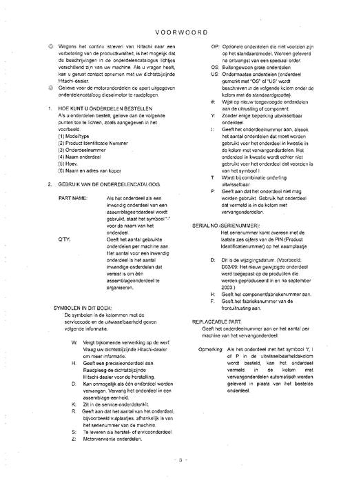 Hitachi ZAXIS 200 200LC 200-E 200LC-E 210 210LC 210H excavator parts catalog manual