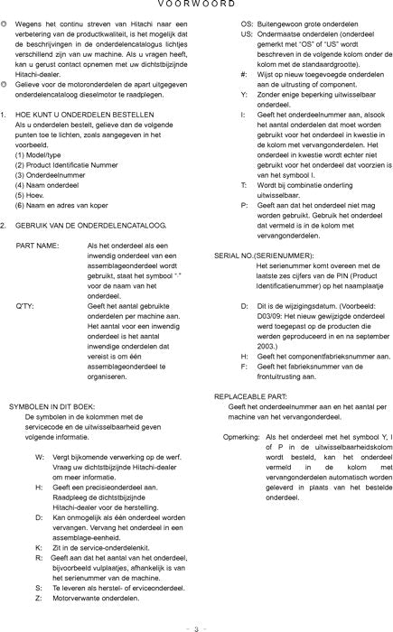 Manual del catálogo de piezas de la excavadora Hitachi ZAXIS 650LC-3