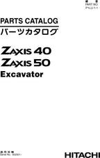 Hitachi ZAXIS 40 ZAXIS 50 excavator parts catalog manual