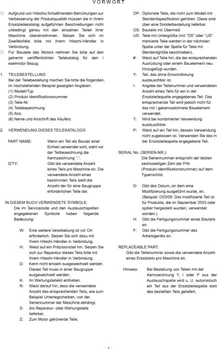 Hitachi ZAXIS 330LC-3 ZAXIS 350LC-3 excavator parts catalog manual