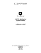Hitachi ZAXIS 240F-3 excavator parts catalog manual