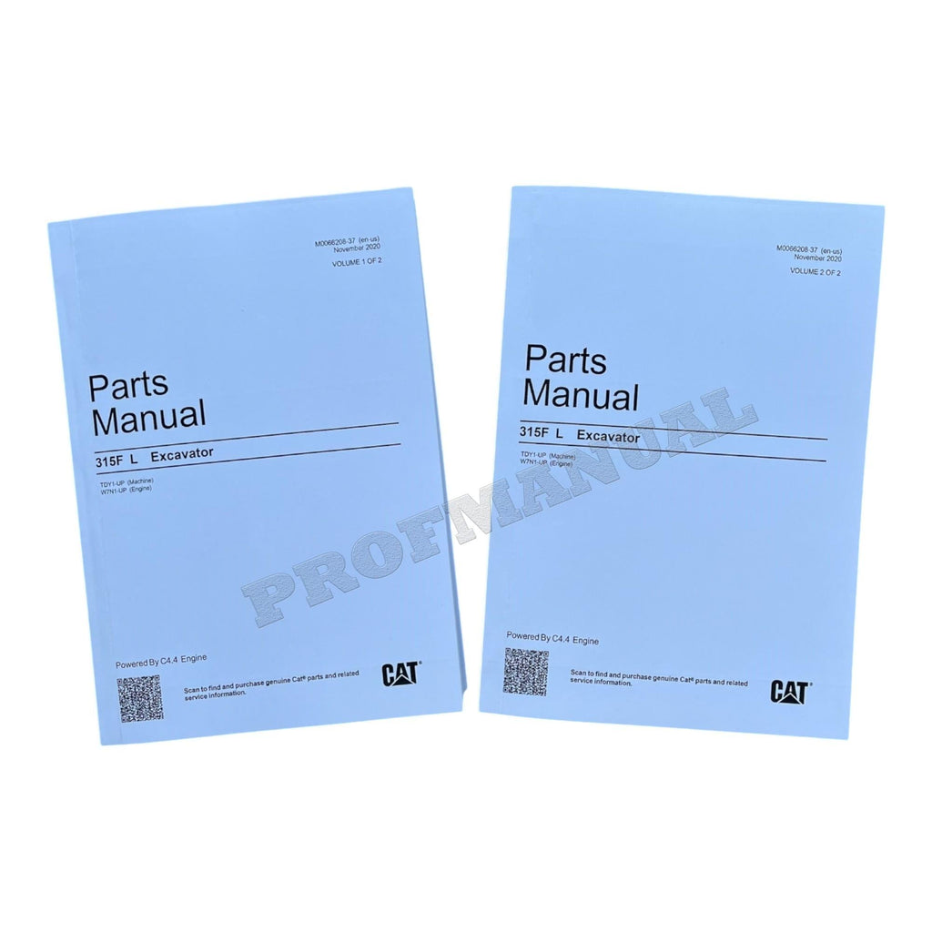 Caterpillar Cat 315F L Excavator Parts Catalog Manual