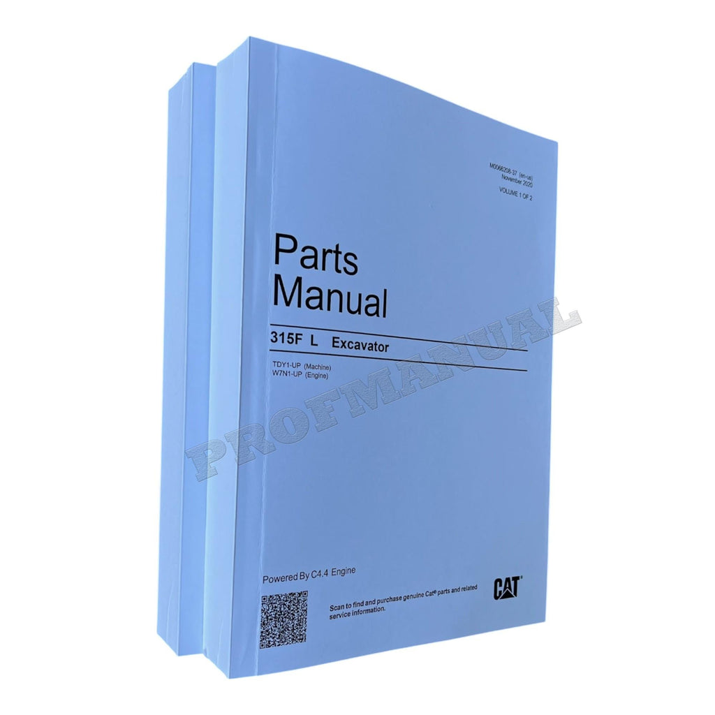 Caterpillar Cat 315F L Excavator Parts Catalog Manual