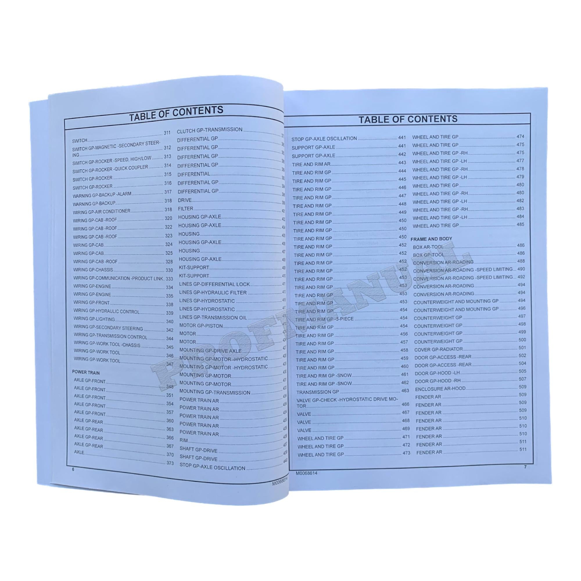 Caterpillar Cat 910M Compact Wheel Loader Parts Catalog Manual M0068614