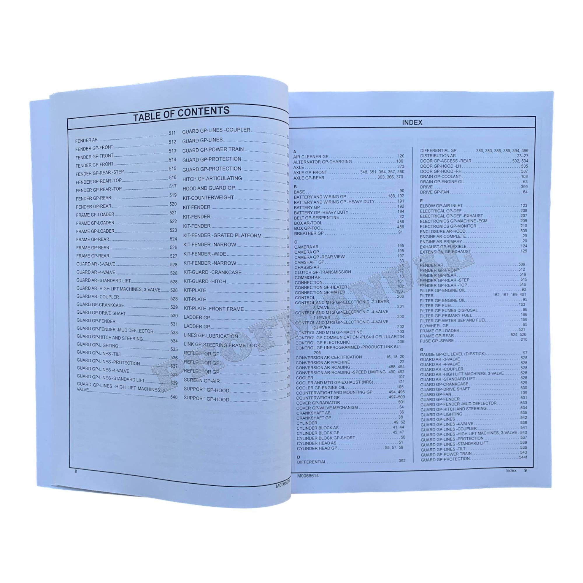 Caterpillar Cat 910M Compact Wheel Loader Parts Catalog Manual M0068614