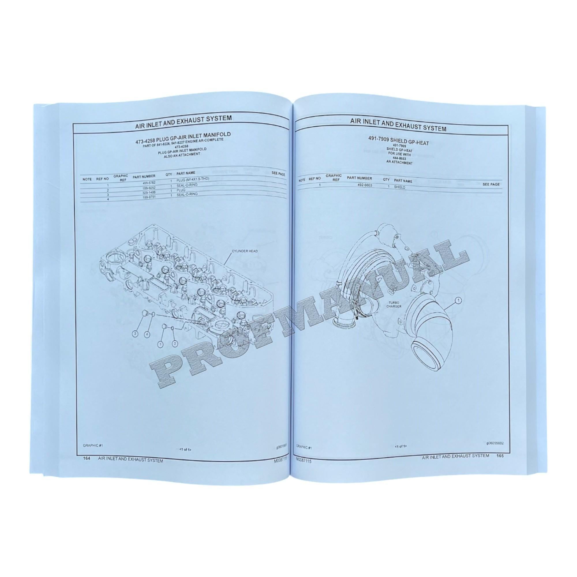 Caterpillar C7.1 Marine Engine Parts Catalog Manual SN GJN1-UP