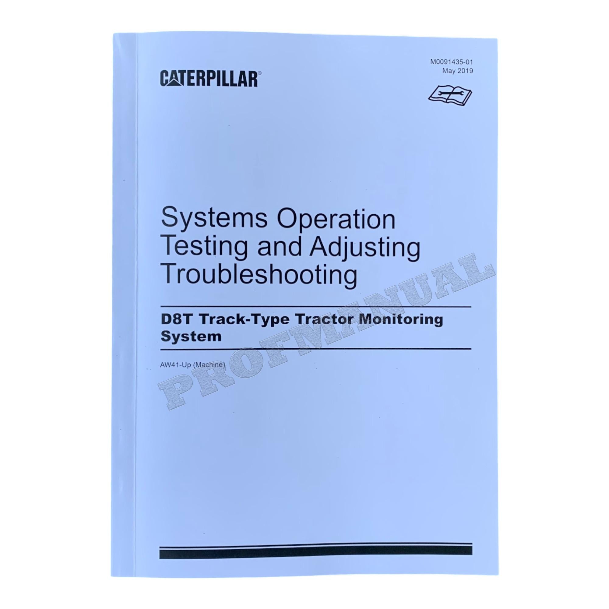 Manual de servicio completo del tractor de cadenas Caterpillar D8T, 20 libros *SN AW4 1 y superiores