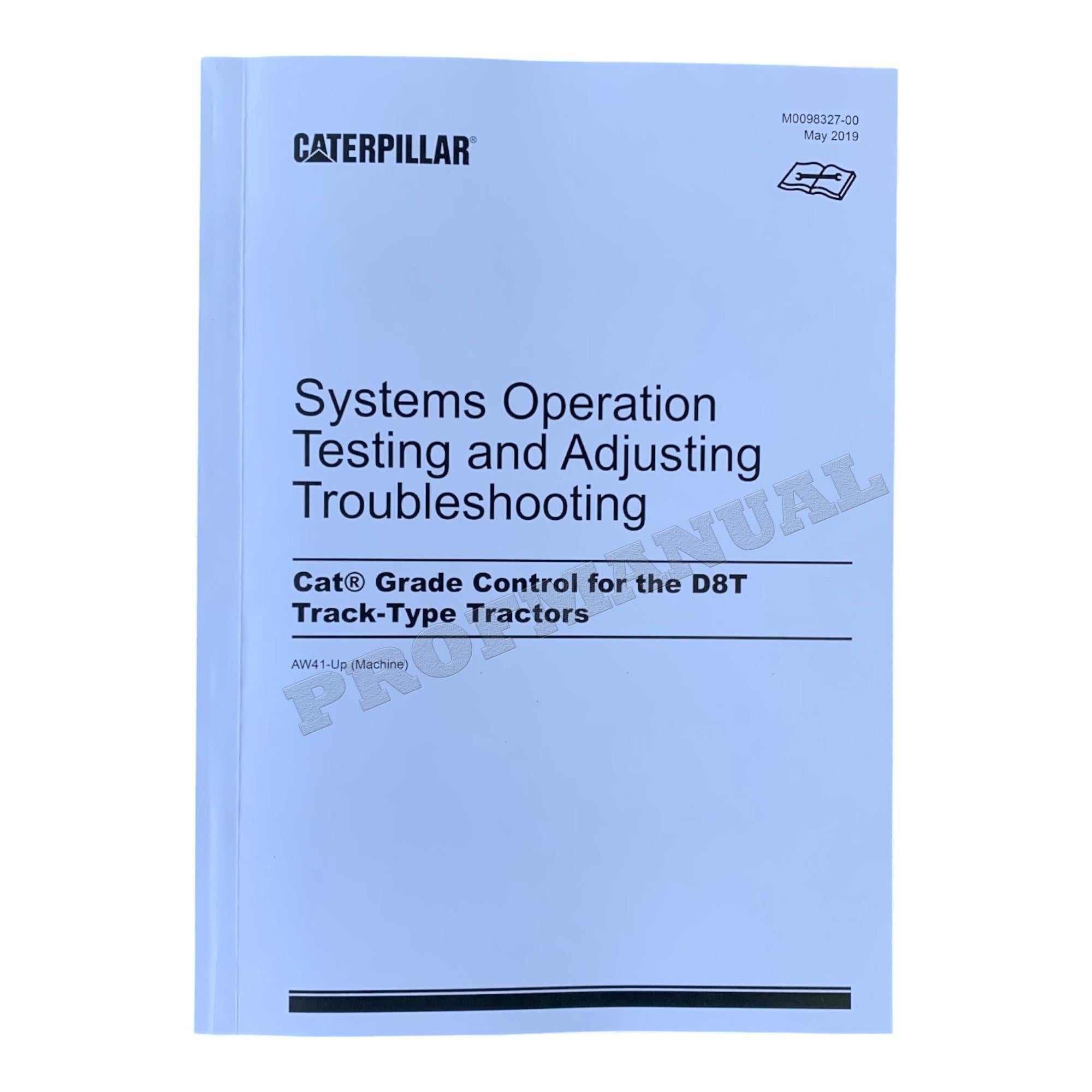 Manual de servicio completo del tractor de cadenas Caterpillar D8T *Enviar número de serie