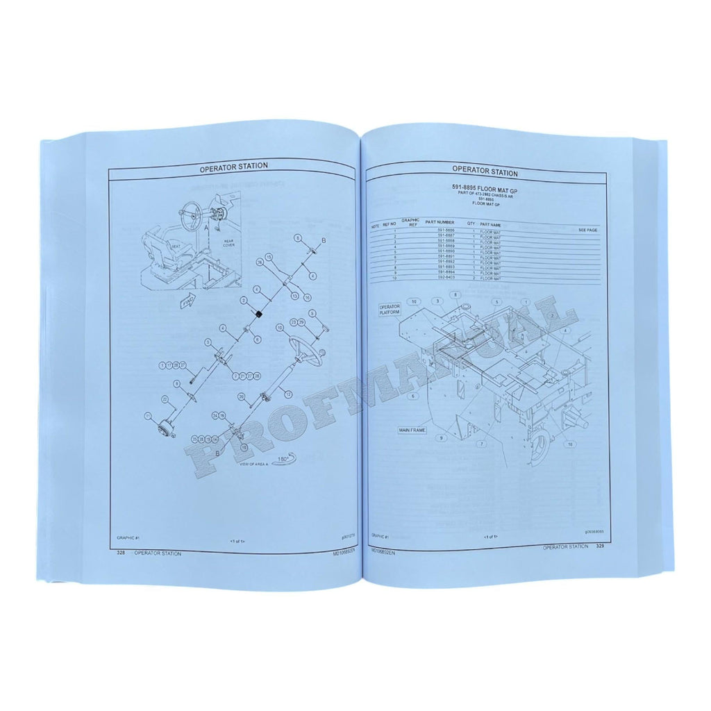 Caterpillar Cat AP355F Asphalt Paver Parts Catalog Manual END1-UP