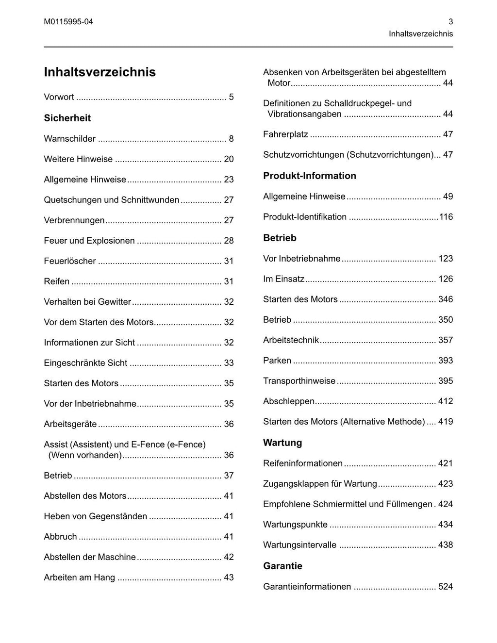 Caterpillar M315 M317 M319 CR Mobilbagger Betriebs- und Wartungshandbuch