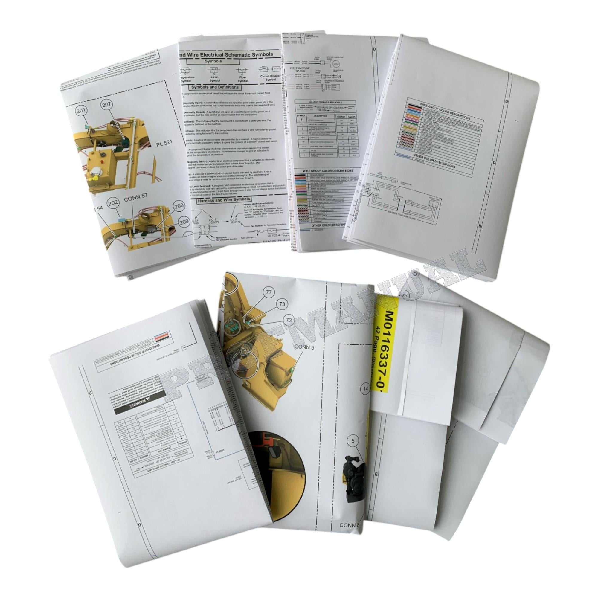 Caterpillar CAT RM500B Reclaimer-Mixer Electrical 8 Schematics Service Manual