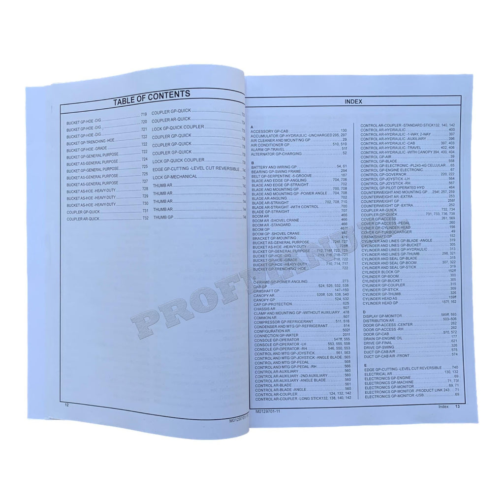 Caterpillar Cat 305 CR Mini Hydraulic Excavator Parts Catalog Manual Ser number 5X5 1-UP