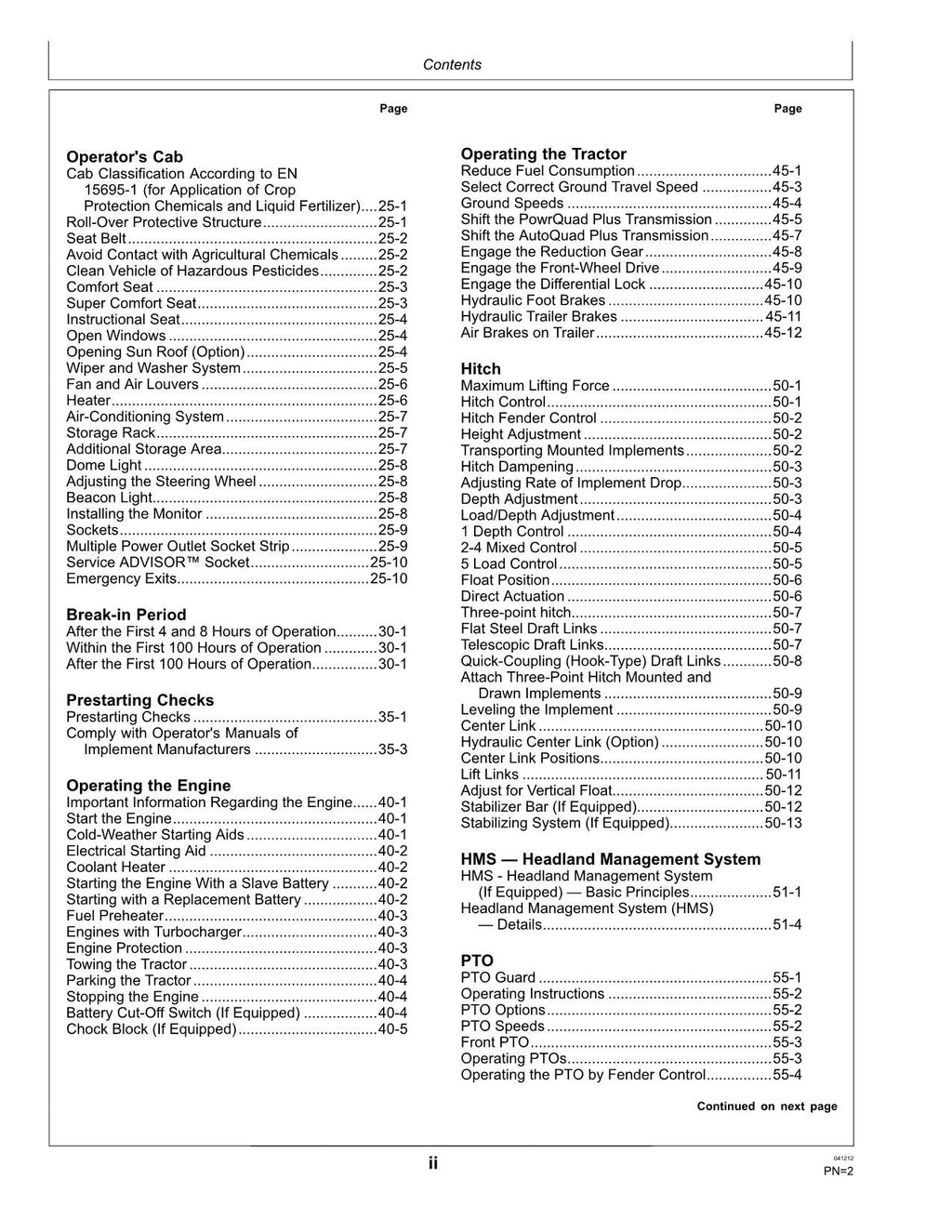 JOHN DEERE 5080R 5090R 5100R 5080RN 5090RN 5100RN TRACTOR OPERATORS MANUAL