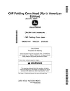 MANUAL DEL OPERADOR DEL CABEZAL DE MAÍZ PLEGABLE JOHN DEERE C8F sn 830001-
