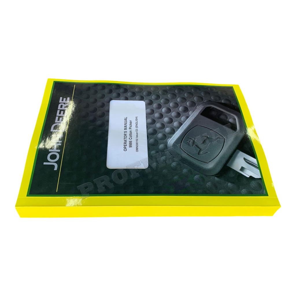 MANUAL DEL OPERADOR DE LA RECOLECTORA DE ALGODÓN JOHN DEERE 9986 SN 014001-016000
