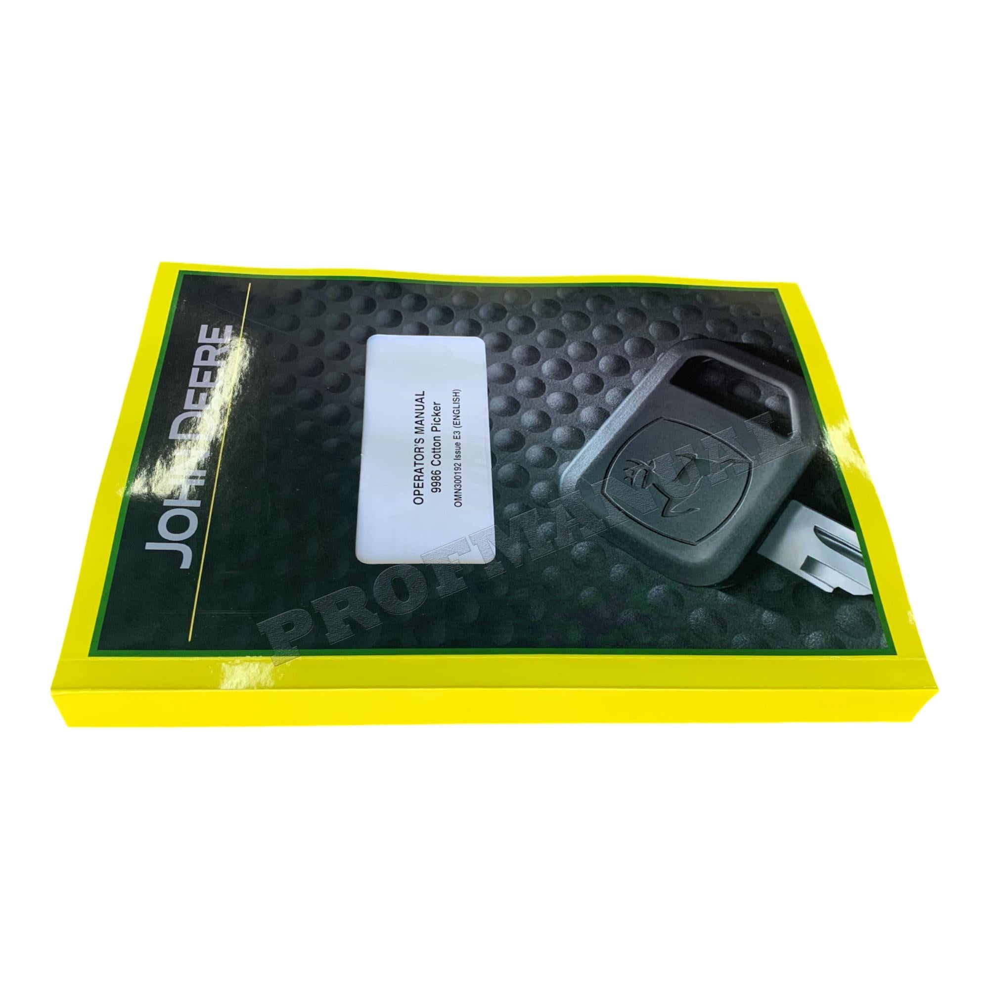 MANUAL DEL OPERADOR DE LA RECOLECTORA DE ALGODÓN JOHN DEERE 9986 SN 014001-016000