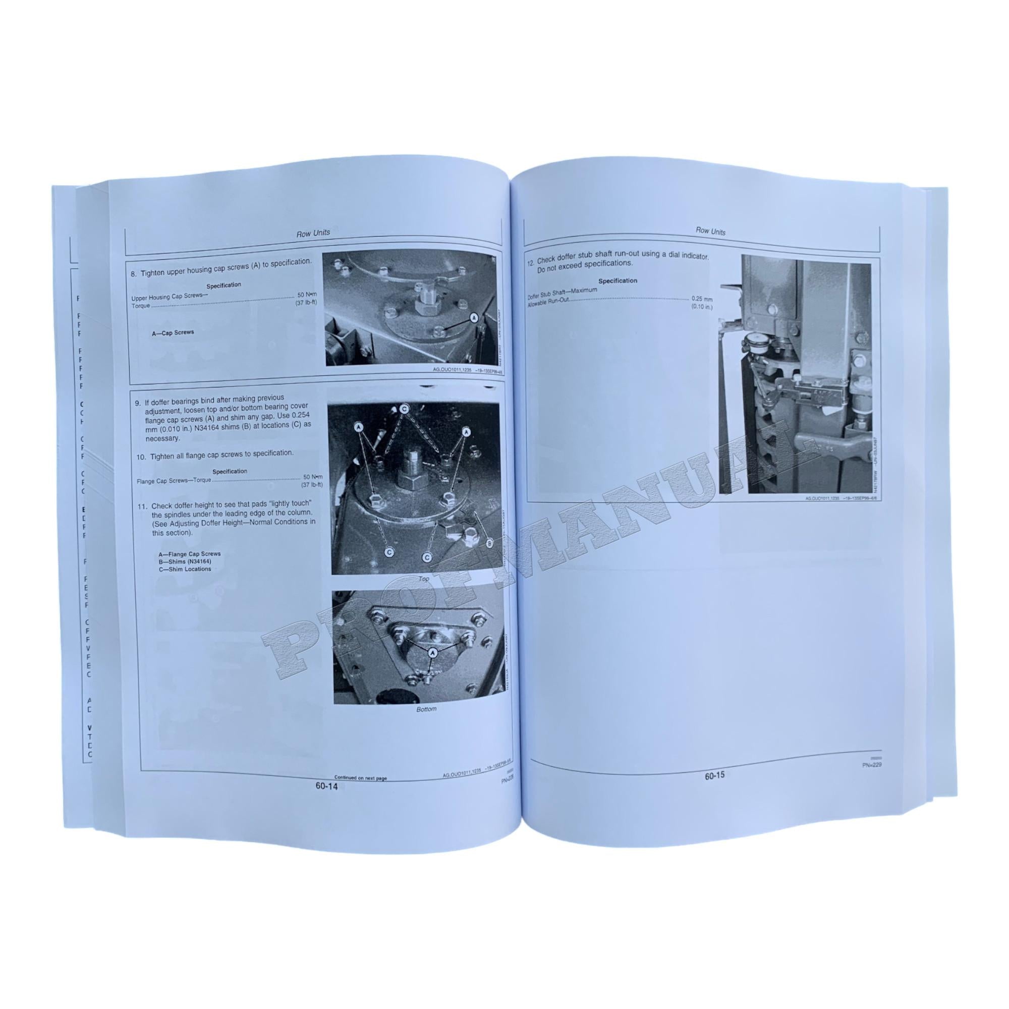 MANUAL DEL OPERADOR DE LA RECOLECTORA DE ALGODÓN JOHN DEERE 9986 SN 014001-016000