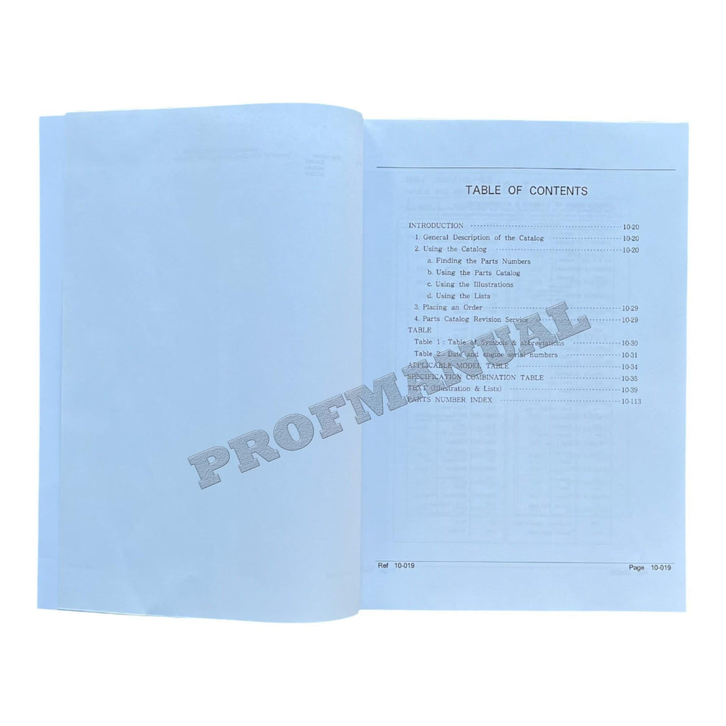 Nissan Deisel BD3004 Industrial Engine Parts Catalog Manual