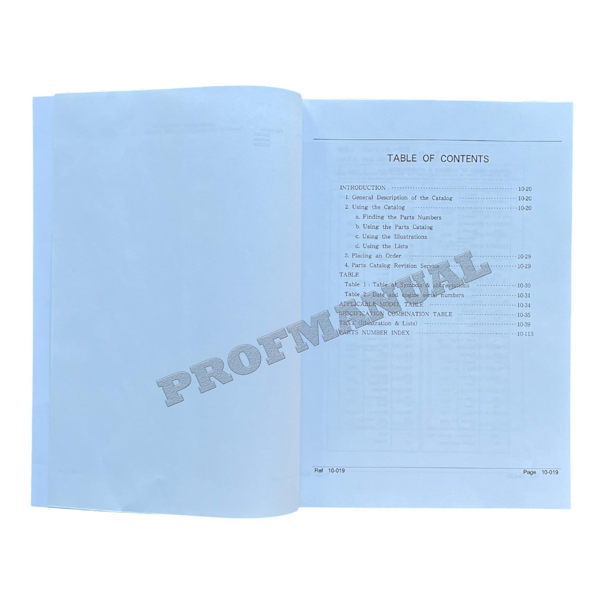 Nissan Deisel BD3004 Industrial Engine Parts Catalog Manual