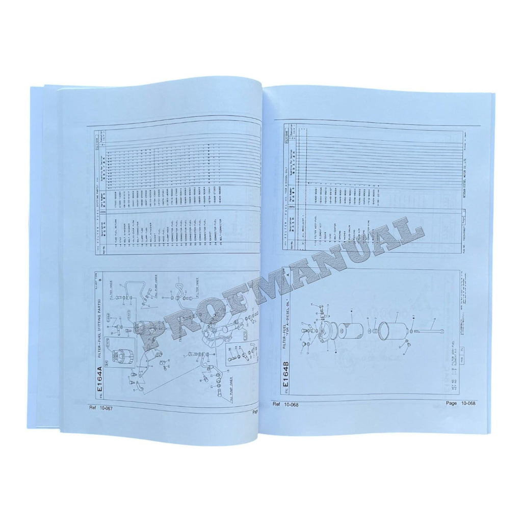 Nissan Deisel BD3004 Industrial Engine Parts Catalog Manual