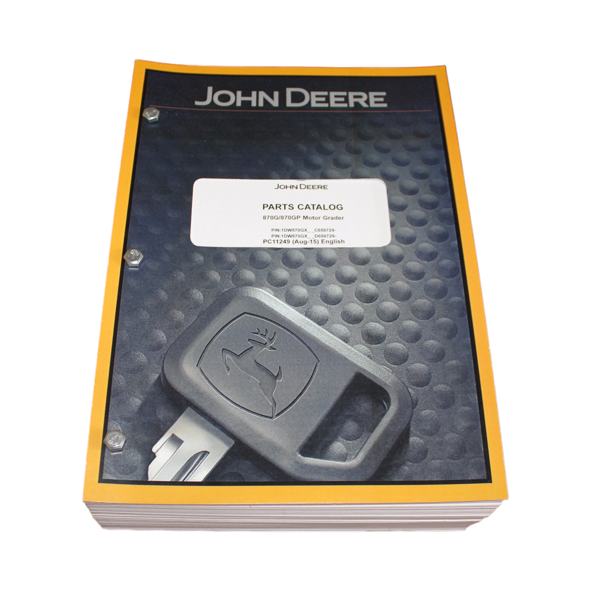MANUAL DEL CATÁLOGO DE PIEZAS DE LA NIVELADORA JOHN DEERE 870G 870GP 