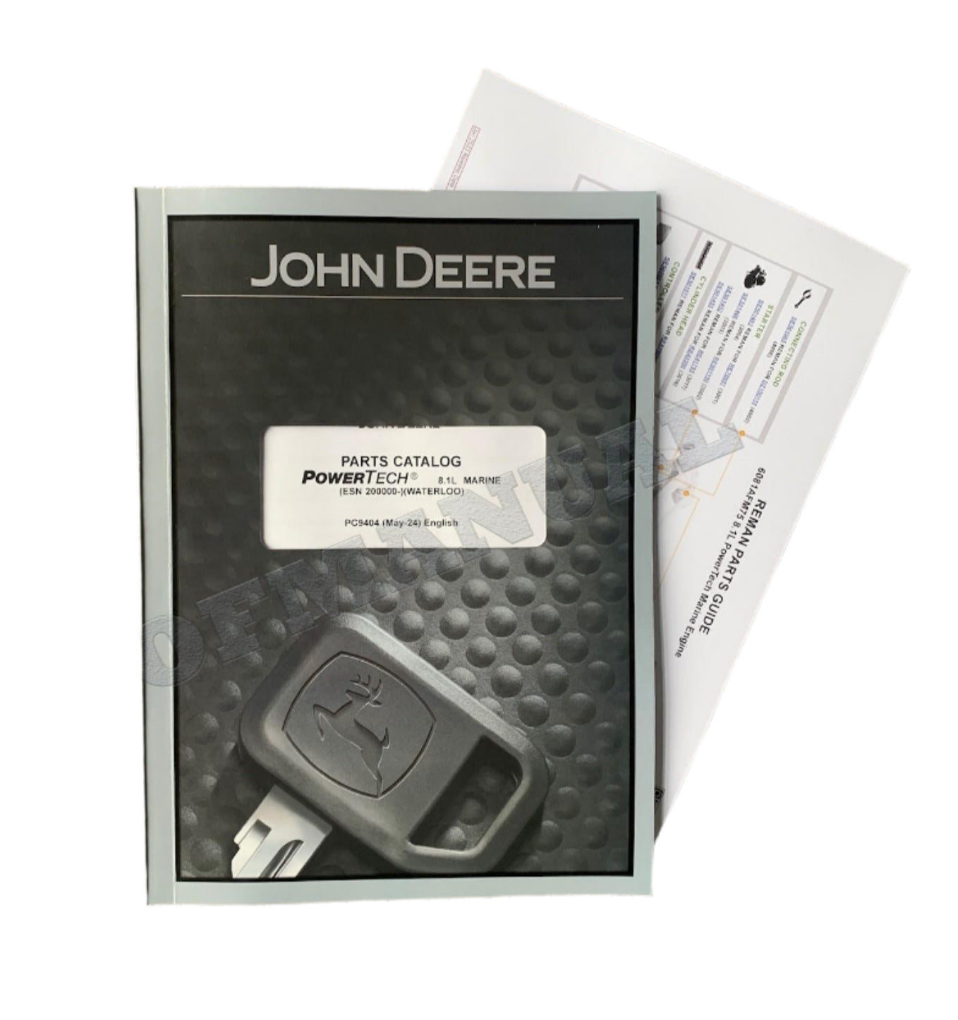 John Deere PowerTech 8.1L 6081AFM75 Marine Engine Parts Catalog Manual +BONUS!