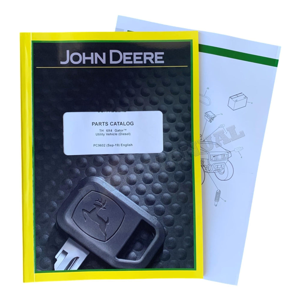 JOHN DEERE TH 6X4 GATOR PARTS CATALOG MANUAL PC9602 SN 1001-050000 + !BONUS!