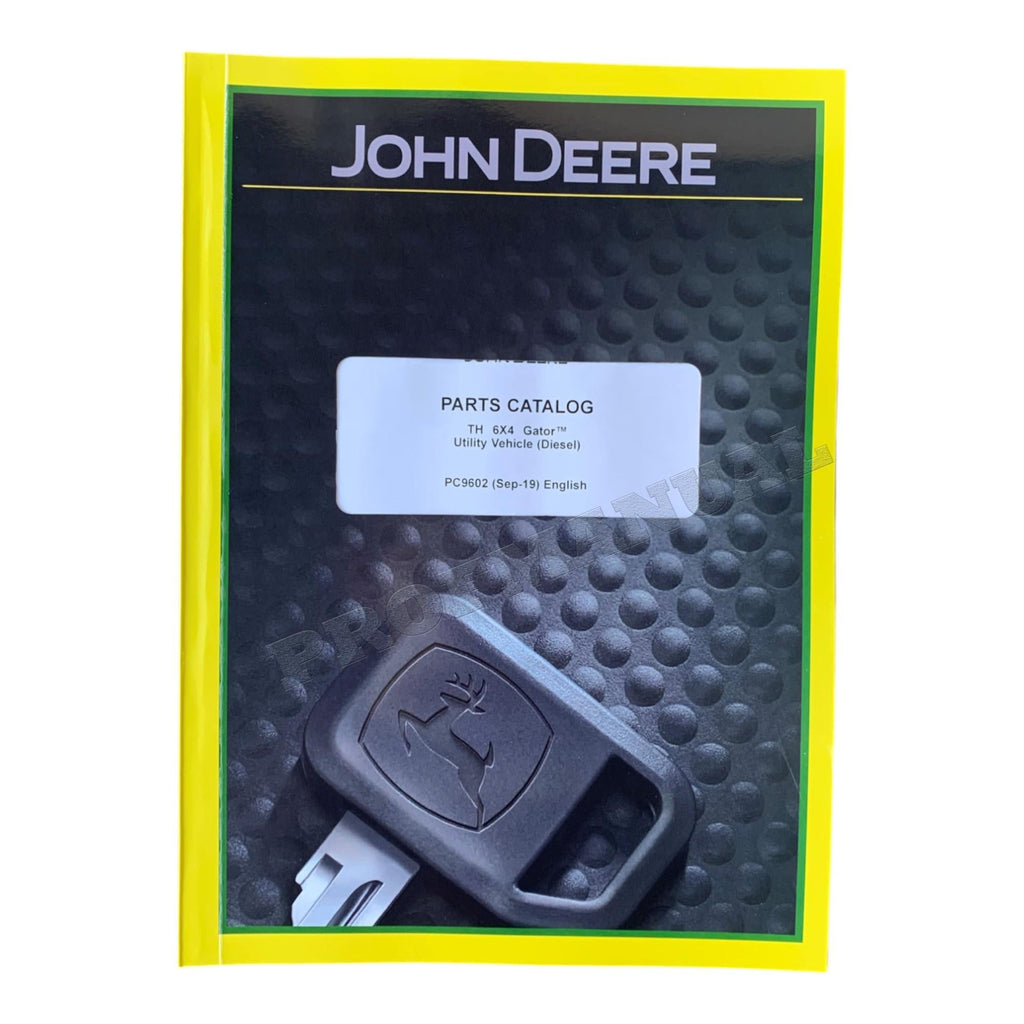 JOHN DEERE TH 6X4 GATOR PARTS CATALOG MANUAL PC9602 SN 1001-050000 + !BONUS!