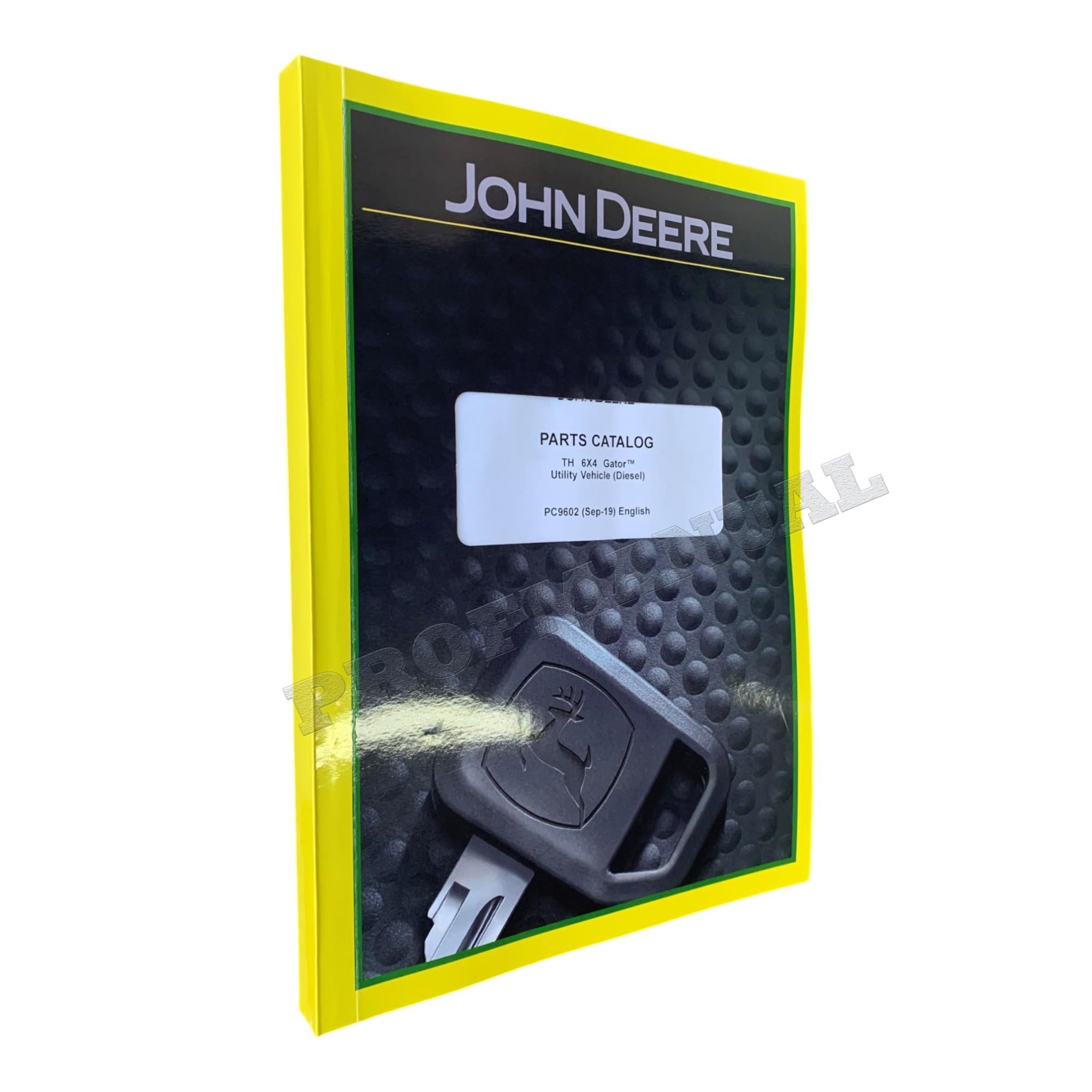 JOHN DEERE TH 6X4 GATOR PARTS CATALOG MANUAL PC9602 SN 1001-050000 + !BONUS!