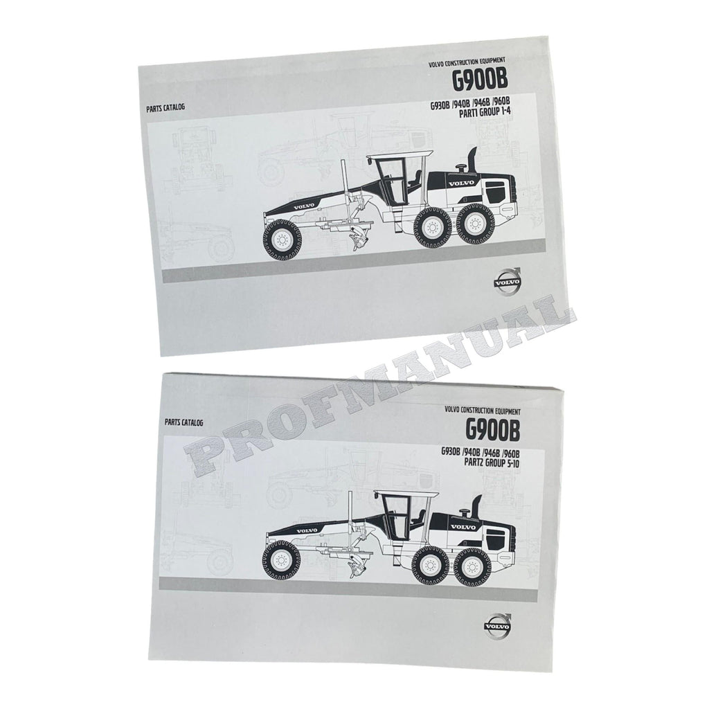VOLVO G960B MOTOR GRADER Parts Catalog Hard Copy Manual