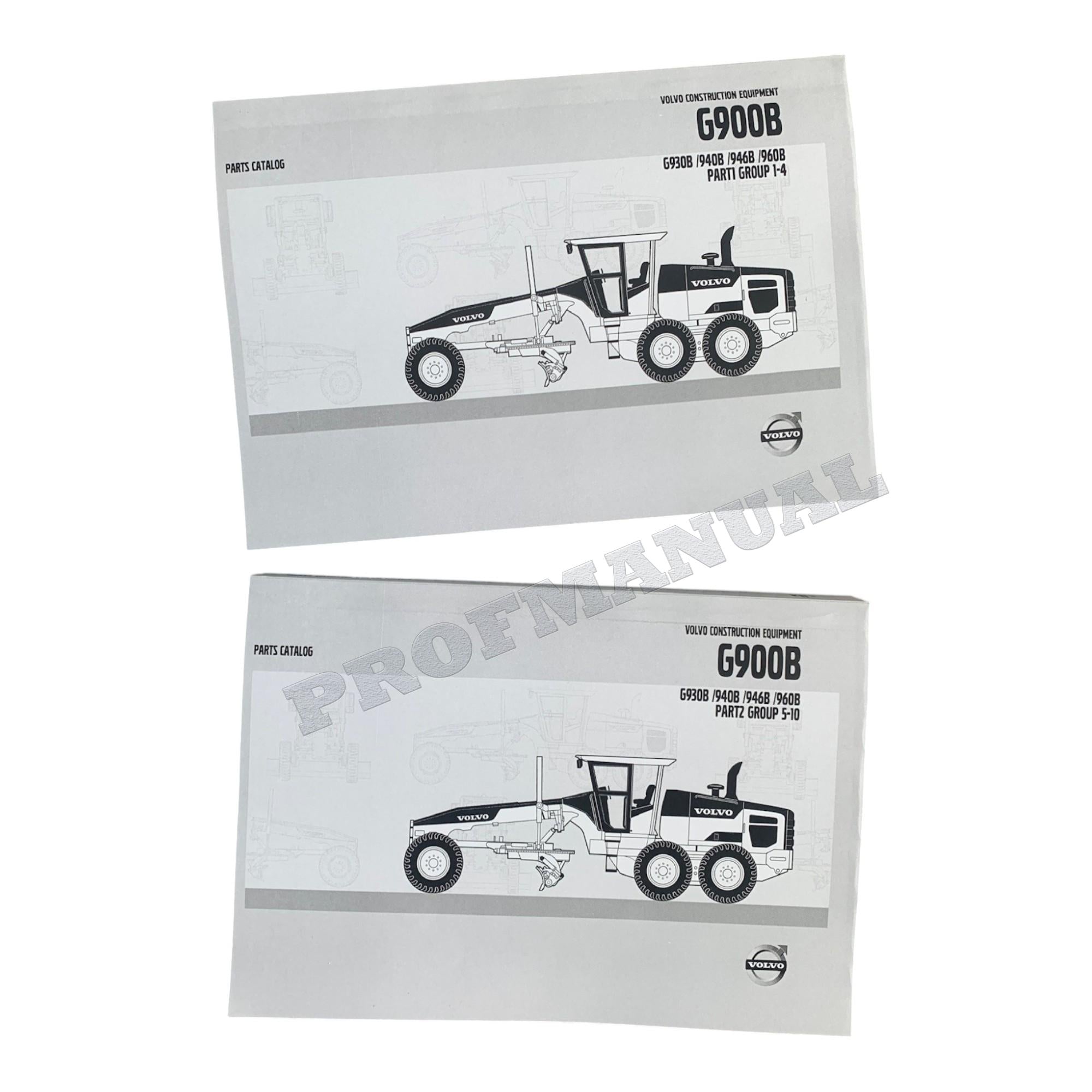 VOLVO G960B MOTOR GRADER Parts Catalog Hard Copy Manual
